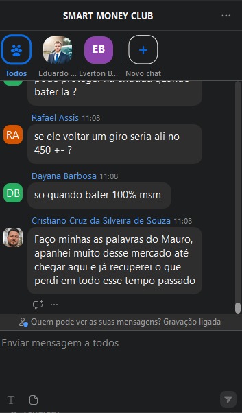 Aluno descreve evolução e recuperação no mercado