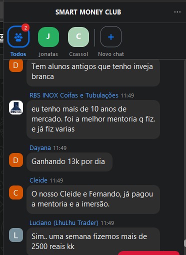 Relatos de participantes sobre a experiência com a mentoria